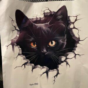 Huge Cat Sticker for Walls, Autos and More!  Over 10"